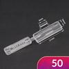 50Pcs Transparent Wire Sign Name Holder Display Identification Seal Case Plastic Cable Tie Marker Tag Cable Label Tag Box
