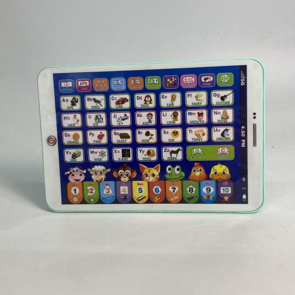 Bilingual Learning Tablet: Touchscreen Educational Toy for Kids with Stories & Games