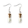 Halloween White Specter In Glass Bottle Dangle Earrings Glow In the Dark Stud Earring for Women Girl Unique Jewelry Gift