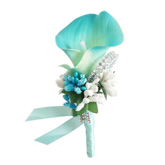Инновационная обычная каллилия нагрудный значок реалистичный DIY имитация жениха невесты жениха поддельный цветок корсаж