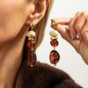 Ingemark 3 Стиля Винтажный Темперамент Неправильные Акриловые Серьги-Капли Женские Модные CCB Круглые Прокалываемые Висячие Серьги Новые Украшения