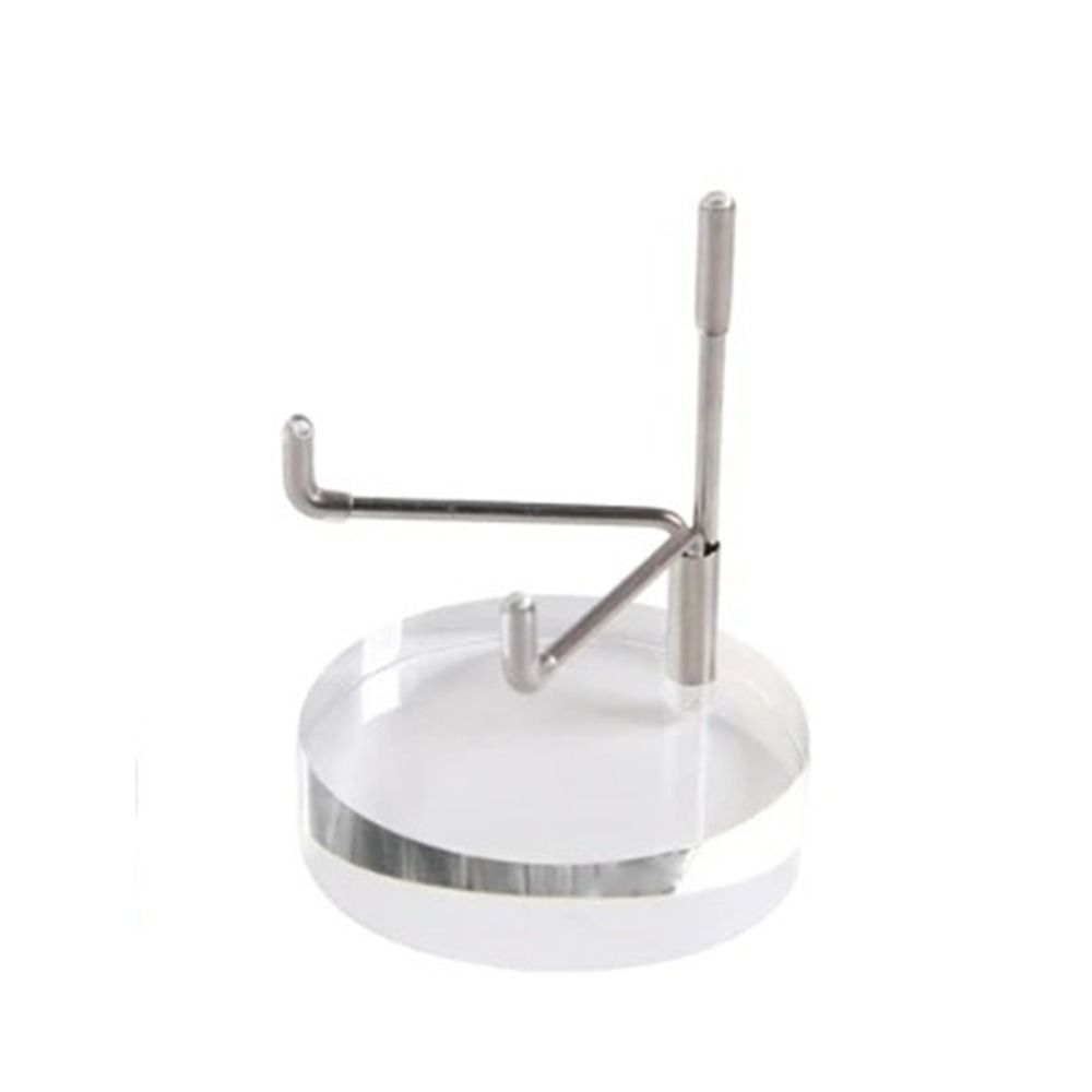 Adjustable Metal Arms Crystal Holder Soft Rubber Case Metal Mineral Rack  Museum