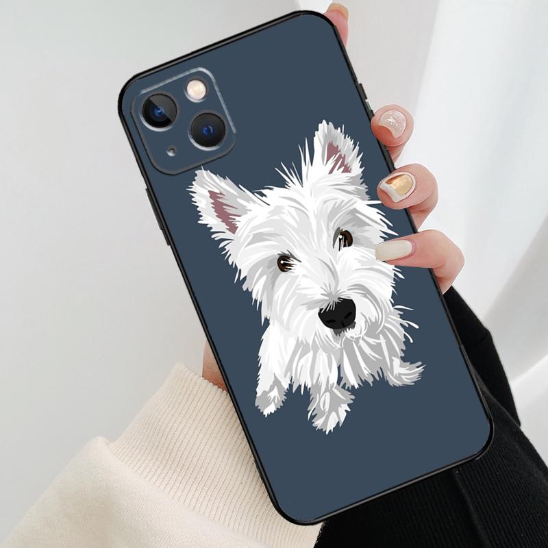 Чехол для телефона West Highland Terrier Westie для iPhone 17 Pro Max 16 15 11 13 12 14 Pro Max mini 15 16 Plus 16e 17 Air Cover
