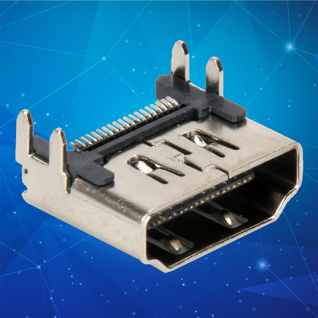 Запасной адаптер-штекер, совместимый с HDMI, тонкий разъем-гнездо, интерфейсный коннектор HDMI для 4