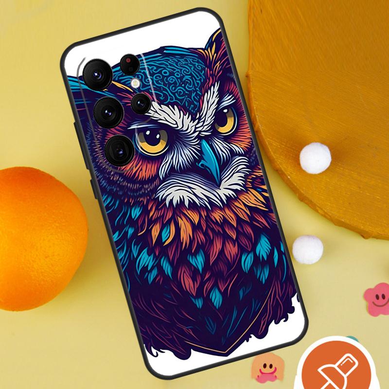 Мультяшный чехол-сова для Samsung Galaxy S25 Ultra S24 S23 S22 Ultra S9 S10 S20 Plus S21 FE Funda Чехол