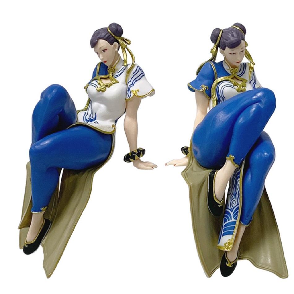Street Fighter Файтинг Периферийная фигурка Чун-Ли Экшен Аниме Фигурка Куклы ПВХ 14см Модель Коллекция Украшения Игрушка Подарки