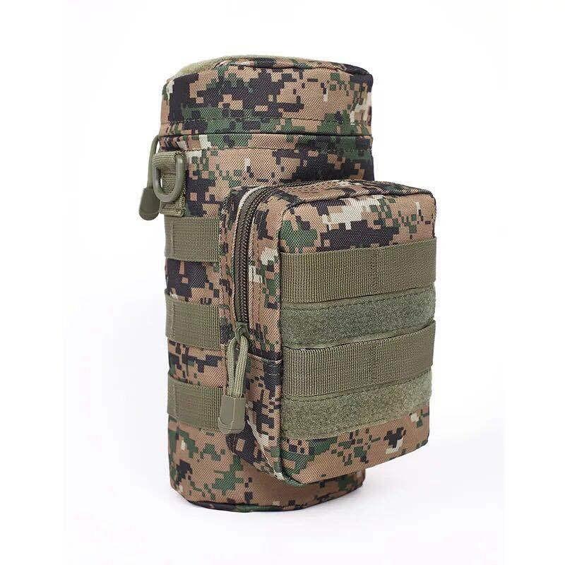 Сумка-чехол для бутылки воды Тактический держатель Molle для кемпинга, походов, велоспорта, рыбалки, путешествий, портативная сумка-переноска, чехол-держатель для чайника