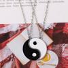 Jewelry Vintage Women Chinese Style Clavicle chain Gossip Pendant Couple Necklace Yin Yang Necklace
