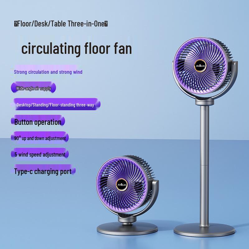 Rechargeable Desktop Circulation Fan for Student and Office Use