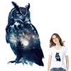 Night Owl Thermal Sticker On Clothes Heat Press Appliqued Parches Ropa Diy Clothes Stickers T-Shirt Hoodies Sticker Decoration