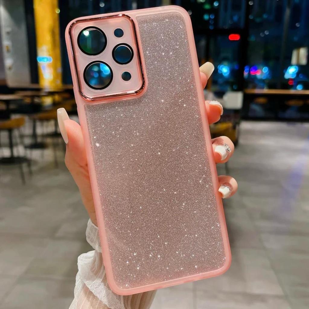 Glitter Phone Case For Samsung Galaxy A73 5G A56 A55 A54 A53 A52S A51 4G A36 A35 A34 A33 A32 A26 A24 Electroplate Camera Shockproof Cover