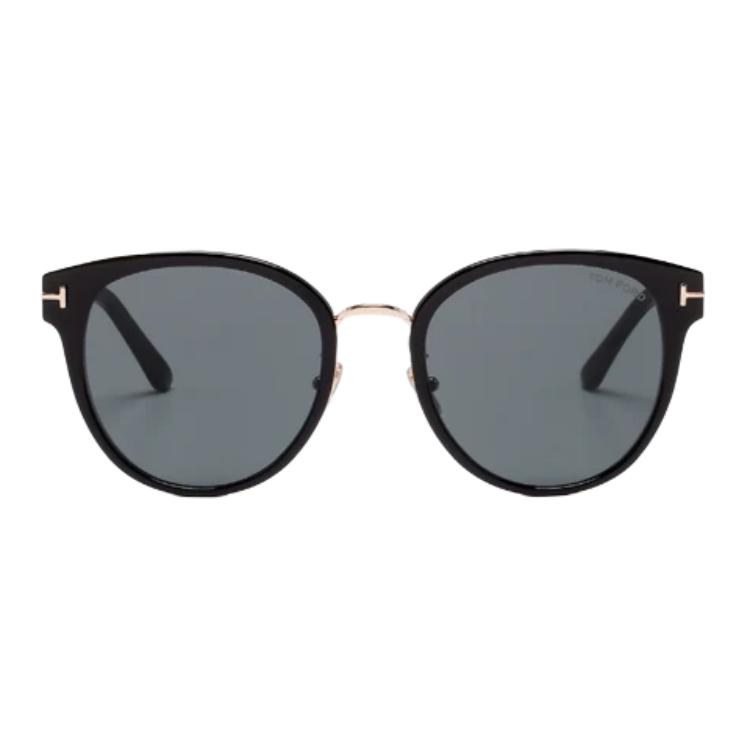 Tom Ford Солнцезащитные очки с логотипом из ацетата с неправильной оправой, унисекс, черные TF1138K5501A