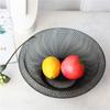 Hollow Iron Art Fruit Basket Round Fruit Vegetable Basket Mesh Fruit Snacks Basket  Living Room