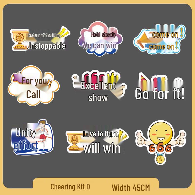 Custom Cheer Signs & Pom-Poms for Sports Events & Team Photos