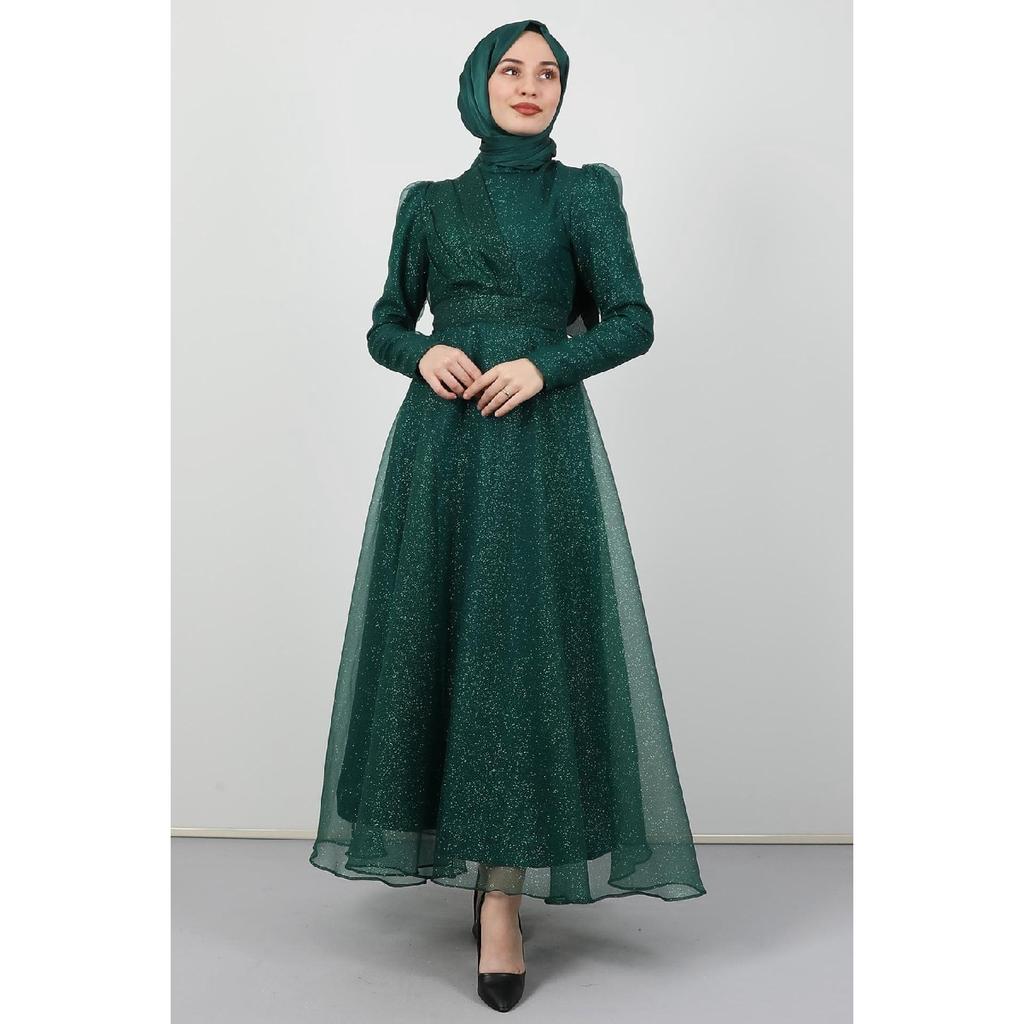 Alara Hijab Evening Dress Navy Blue