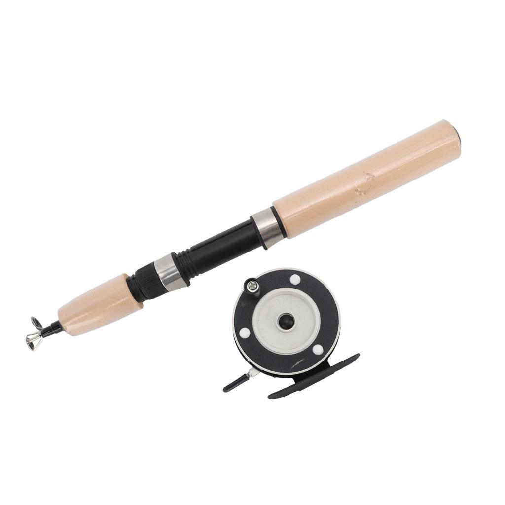 Набор удилища и катушки для зимней рыбалки 65 см Плавное вращение Удобная рукоятка Нескользящие спиннинговые наборы для зимней рыбалки на форель