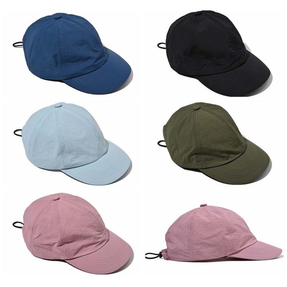 Japanese Style Baseball Cap Drawstring Design Snapback Hats Sports Hat Sunshade Cap  Unisex