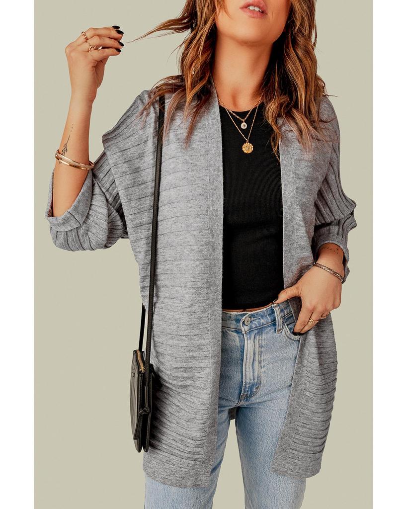 Azura Exchange Open Front Knit Cardigan