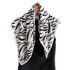 Модный шелковый шарф с принтом зебры – Универсальная квадратная шаль/платок на голову для дам