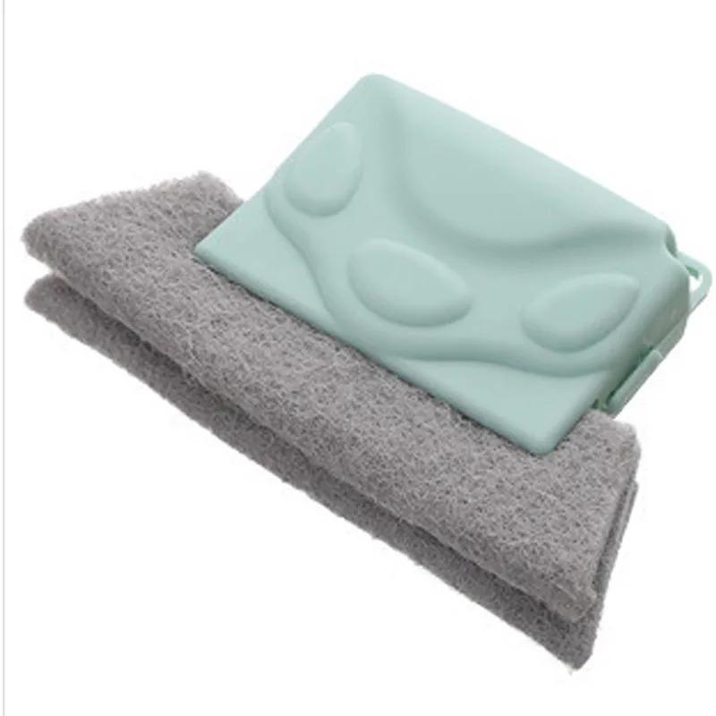 Щетка для чистки дверных пазов Салфетка для чистки оконных пазов Инструмент для чистки направляющих раздвижных дверей Портативные ручные инструменты для чистки пазов