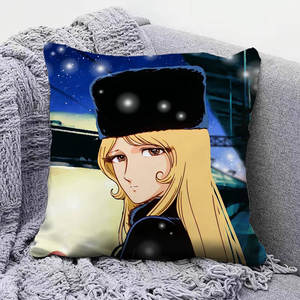 Anime Galaxy Express 999 Maetel Home Sofa Cushion Covers and Aecorative Custom Pillow Covers