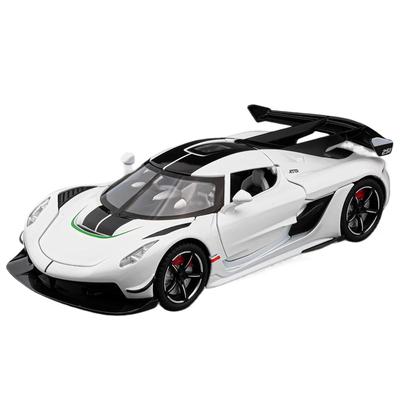 1/22 Суперкар Koenigsegg Jesko Литой под давлением из сплава Модель автомобиля Изделия для наружной экспозиции с высокой степенью симуляции Коллекционирование Хобби для парня Мальчиков