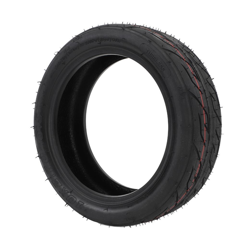 Black Electric Scooter Tire 10 x 2.70-6.5 Tubeless Tire Durable Off Road Tire  Tire Replacement Use