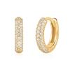 ANIA HAIE Pave Huggie Hoop 925 Silver Ring Earrings E057-04G