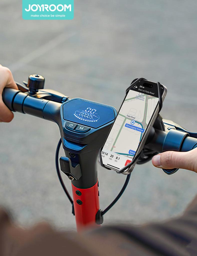 JOYROOM New Bicycle Smartphone Holder Stand Double Silicone Shockproof Easy Installation Smartphone Bicycle Mobile Phone Holder for Road Racing