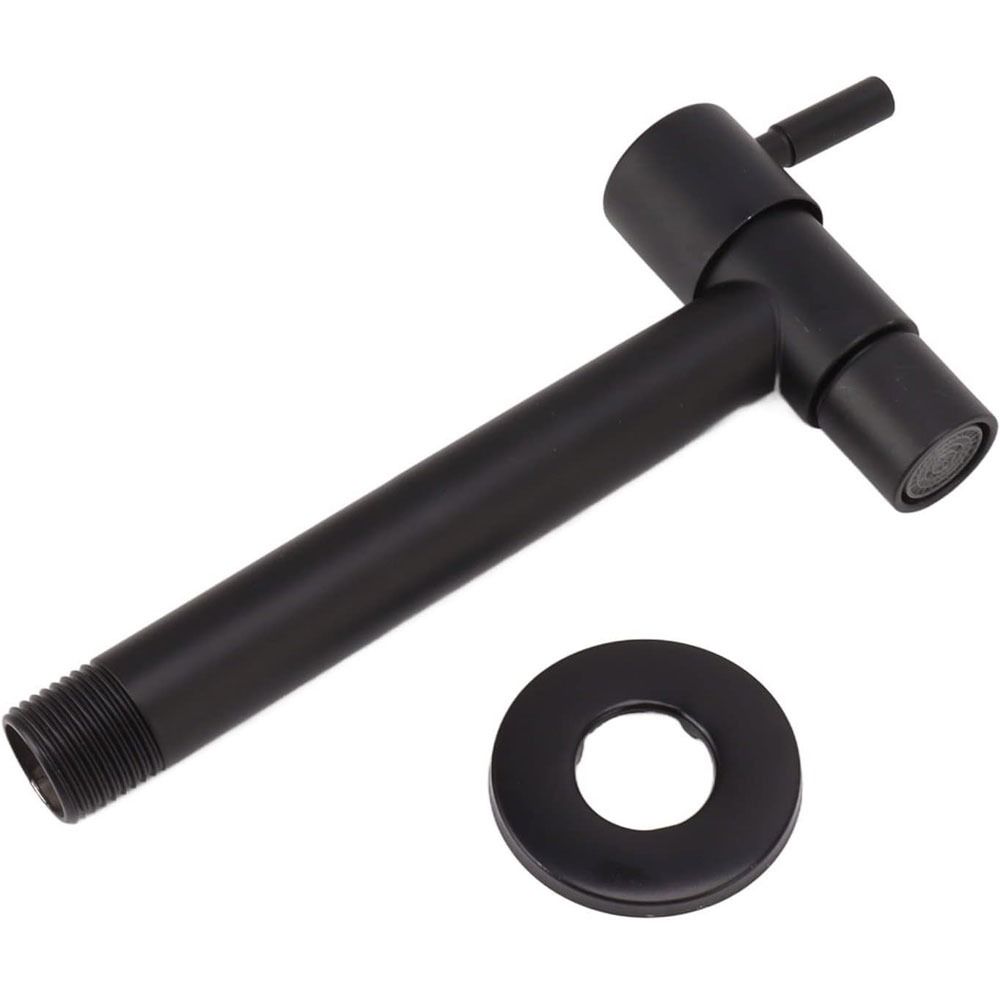 Черные краны для стиральной машины Белое соединение Прочная стиральная машина для ванной комнаты