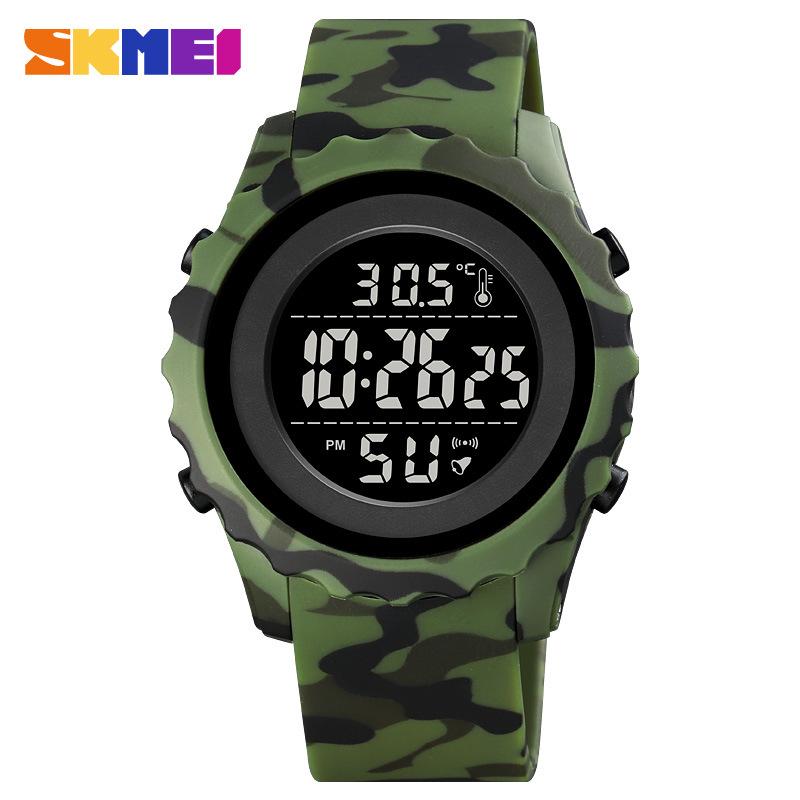 Skmei Moment Beauty Многофункциональные спортивные мужские часы для измерения температуры тела, водонепроницаемые студенческие спортивные электронные часы для измерения температуры окружающей среды
