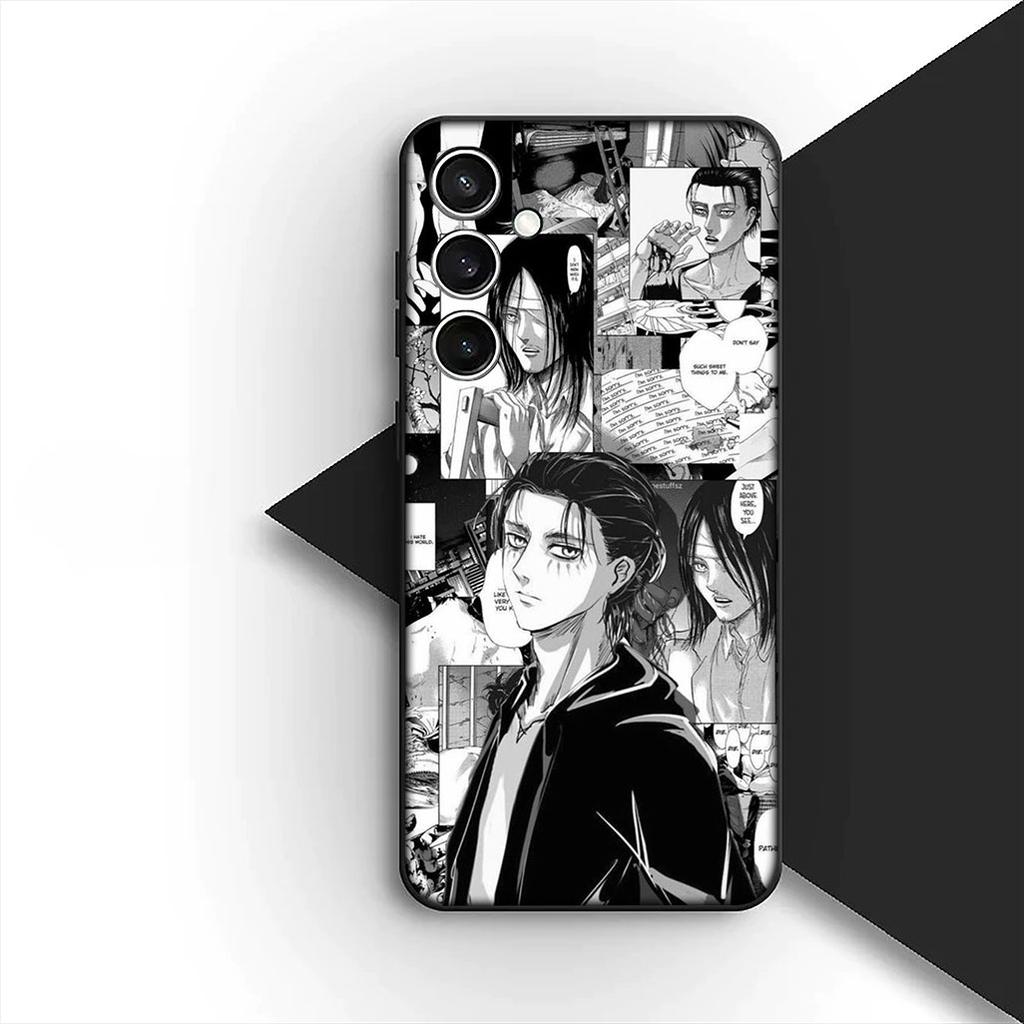 Чехол для телефона Attack On Titan с Эреном Йегером и Леви для Apple iPhone 17 16 14 15 Plus Pro Max 16E ProMax + 15Plus 15+ 16+ Чехол
