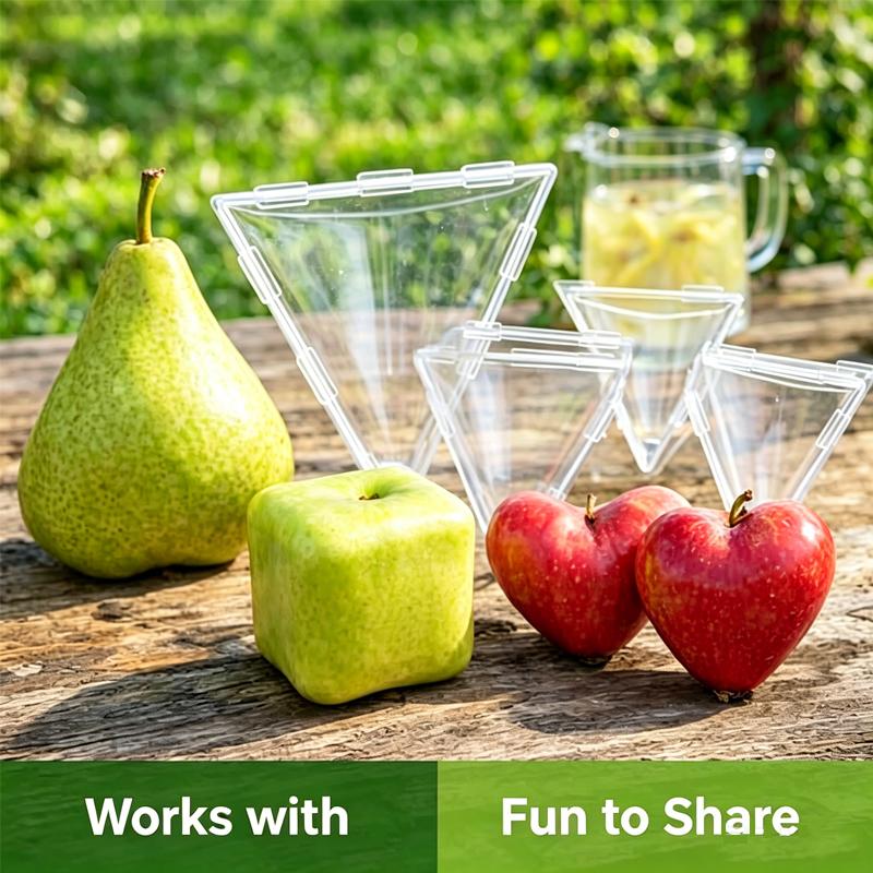 Mini Reusable Tomato Shaping Mould Transparent Plastic Strawberry Plum Fruit Growing Sculpture Home Garden DIY Styling Tool