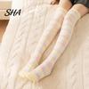 Over Knee Boot Socks 1 Pair Women Thigh High for Winter, Thickened Coral Fleece Leg Cozy Warmer Long Stockings, Fluffy Warm Girls Velvet