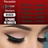 Красота топ 5 пар/лист подводка для глаз многоразовая двойная пластиковая самоклеящаяся наклейка для теней для век