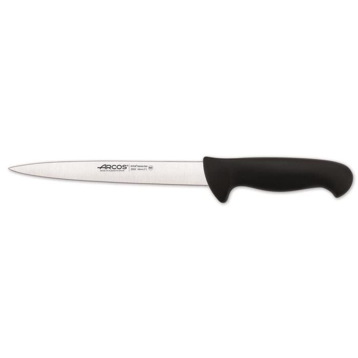 Couteau à filet - Arcos - Prof 295225 - Acier inoxydable Nitrum - Lame 19 cm - Ergonomique