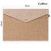 Students Simple Elegant Canvas Felt File Briefcase Document Bag Paper Holder File Folder