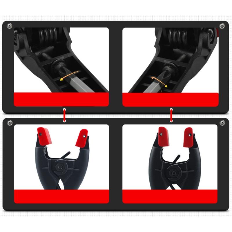 Heavy Duty Spring Clamps Tool Strong A Type Adjustable Spring Clamps Ergonomic Handle Durable for Woodworking Carpenter