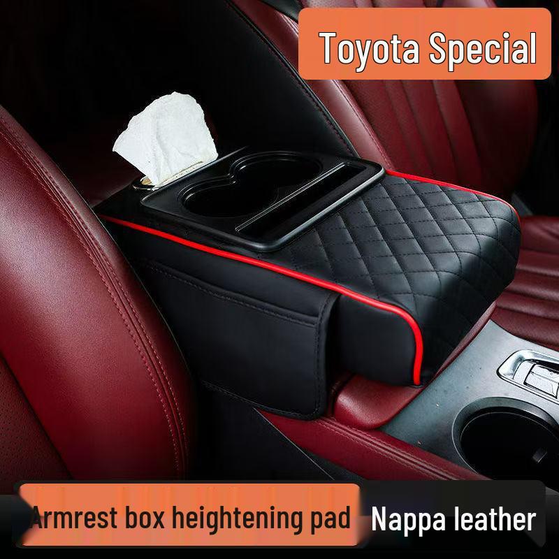 Универсальный автомобильный подлокотник 4-в-1: Усиленная, утолщенная конструкция с отсеком для хранения электромобилей.