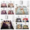New Fashion 3D Dogs Peinted Duvet Cover Sets Home Bedclothes Creative Print Bedspread Comforter Duvet Cover Woman Man Single Double King