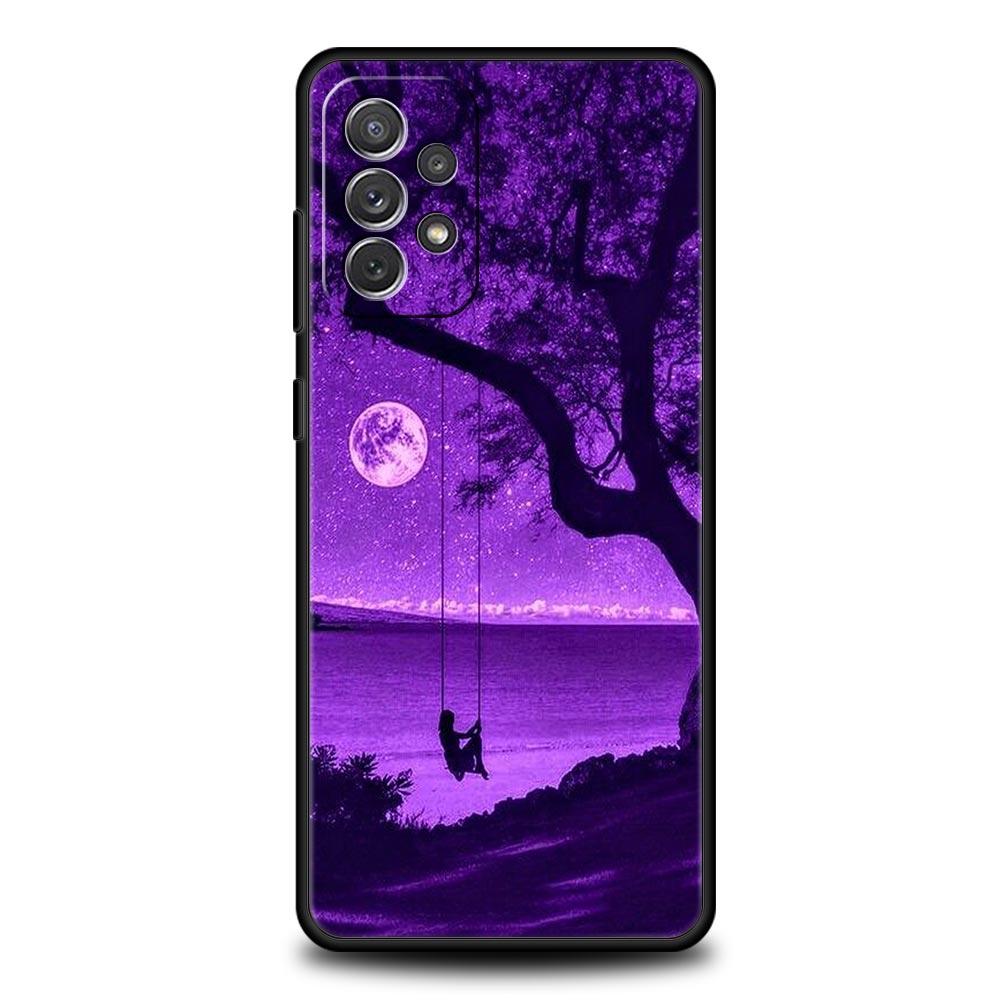 Бесконечность на Фиолетовом Чехле Для Samsung Galaxy A13 A51 A71 A41 A31 A21S A11 A01 A03S A12 A32 A52 A22 A23 A33 A53 A73 5G