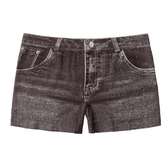 Женские шорты из искусственного денима с высокой эластичностью, короткие леггинсы с карманами, облегающие летние шорты для повседневной носки