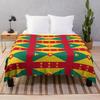 Grenada Flag Throw Blanket Winter Beds Single Thermals For Travel Retros Blankets#