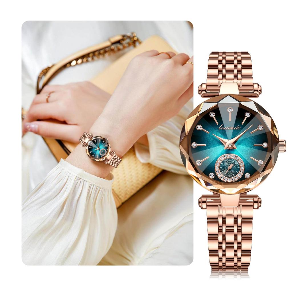 Analog Quartz Watch with Mesh Slim Simple Popular for Casual and Perfect as a Birthday or Celebration Gift for Your or Mother Women's Band, Design,