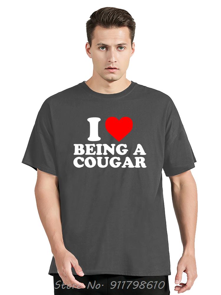 Забавная футболка из хлопка для мужчин с надписью «Я люблю свою взрослую девушку», летняя футболка, моя горячая кугуарша, футболка оверсайз, модная фитнес-футболка