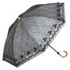Lieben Parasol UV Protection Light Blocking Folding Umbrella Silver Lace Cooling Umbrella Foldable LIEBEN-0546 (Black)