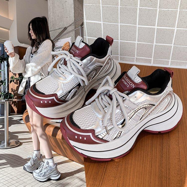 Серебряные туфли для папы, женские, 2024, новые зимние, на толстой подошве, с мягкой подошвой, спортивные, повседневные, из бархата, теплые, из хлопка