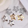 Korean Y2K Silver Star Hairpin - Versatile Metal Five-Pointed Star BB Clip Accessory