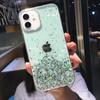 Роскошный Фиолетовый Чехол для Телефона со Стразами и Блестками для Iphone 16 Pro Max 15 14 13 12 11 Xr Xs 7 8 Plus Модный Ударопрочный Мягкий Чехол