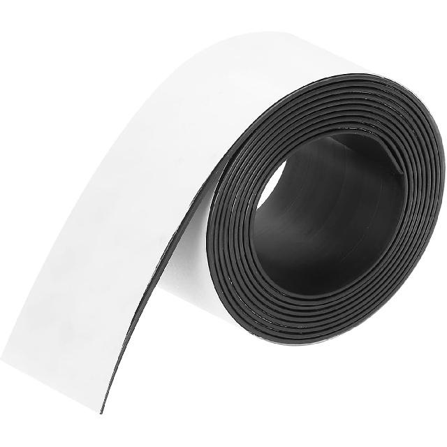 MECCANIXITY Магнитная лента 16,4 фута x 3/8" Ширина x 1/16" Толщина Магнитная лента Наклейки Самоклеящиеся для Белых досок Холодильника и DIY